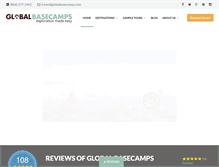 Tablet Screenshot of globalbasecamps.com